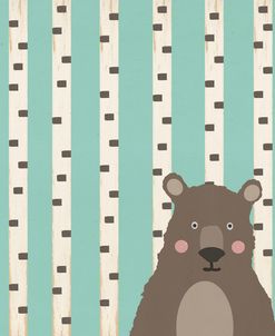 Bear with Birch Trees