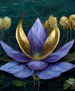 Golden Blue Lotus