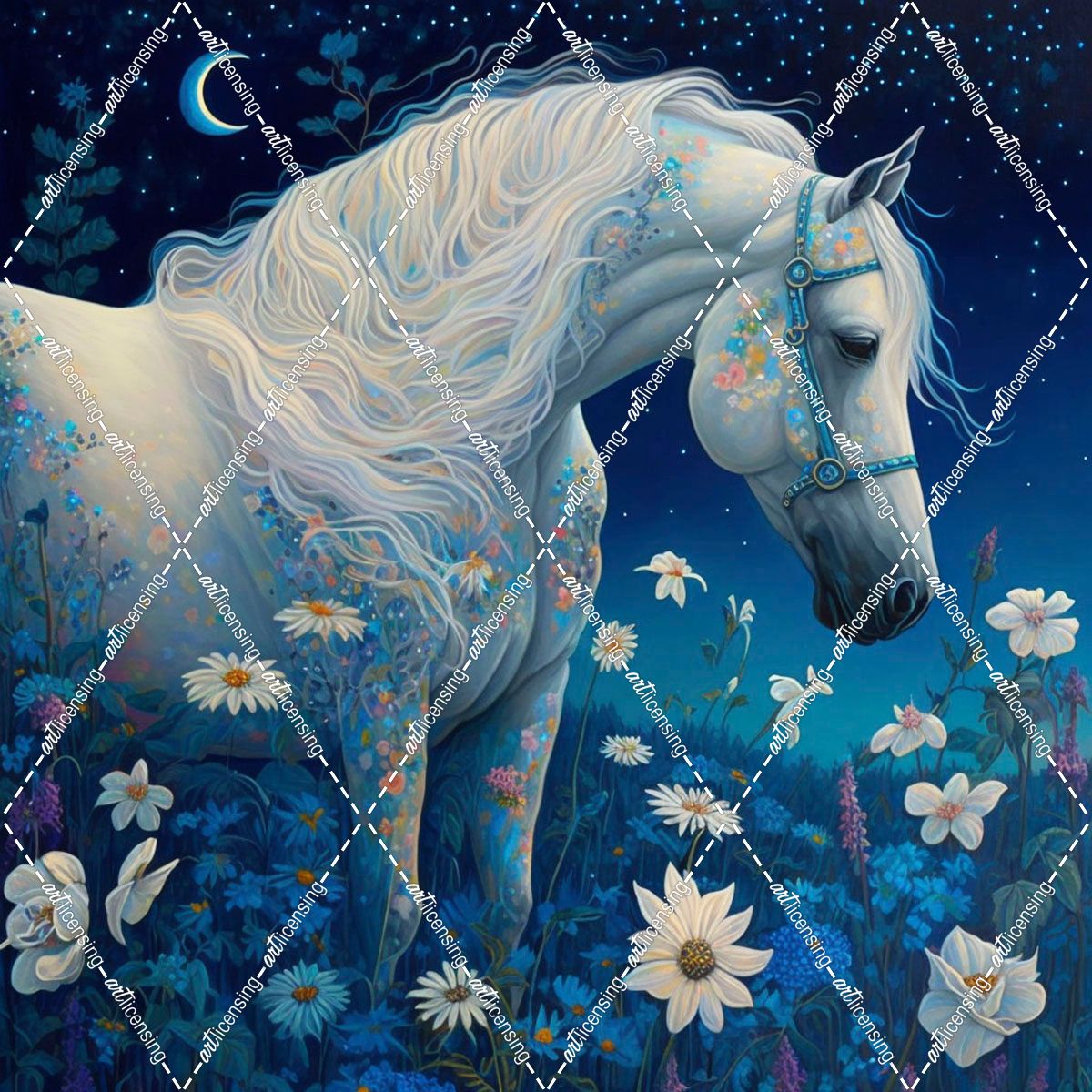 Enchanting White Horse 2