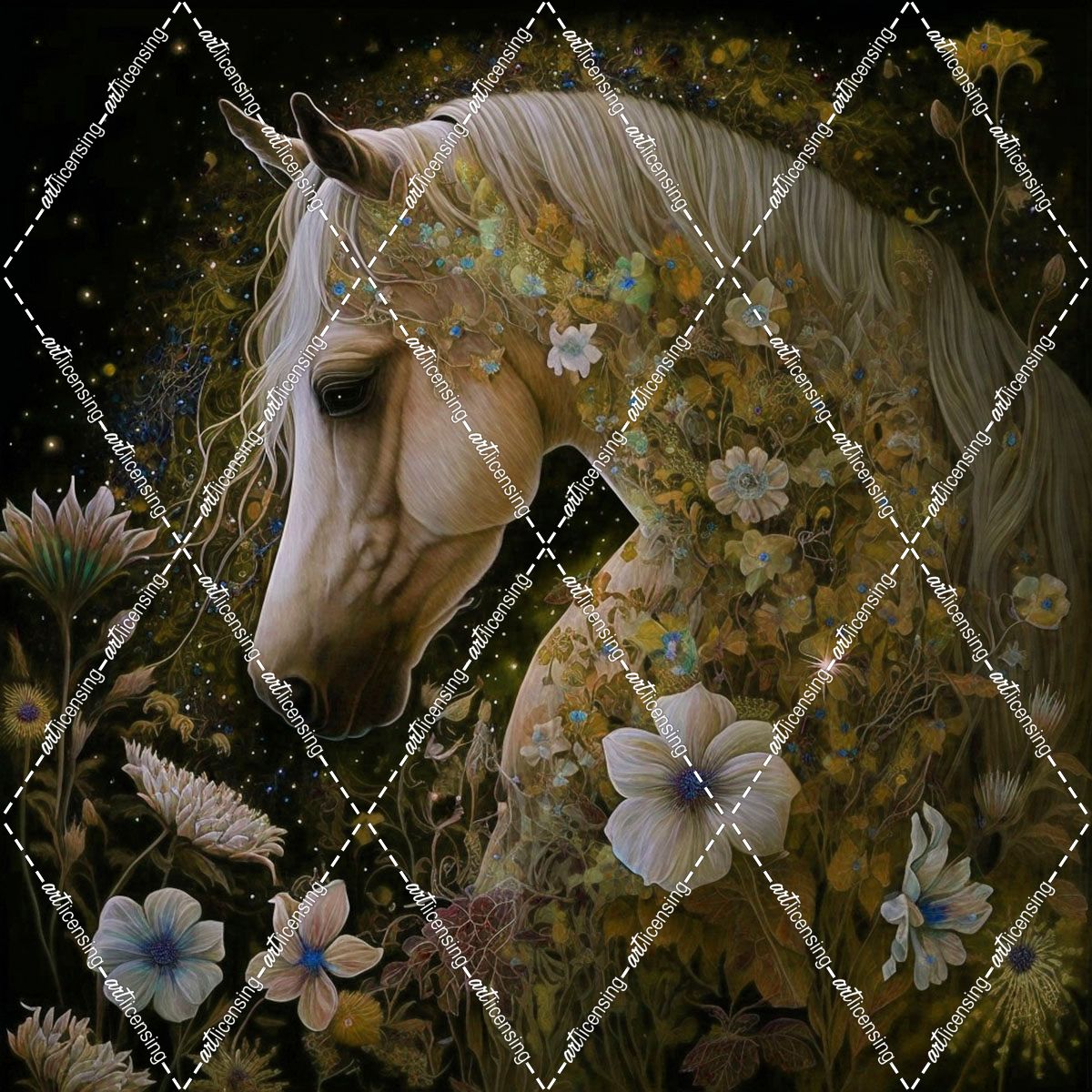 Enchanting White Horse 4