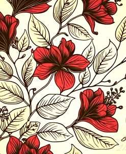 Illustrated Red Flora