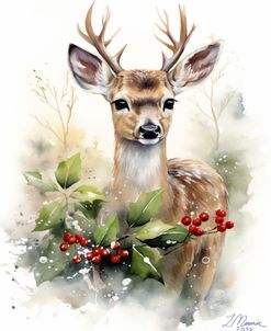 Cute Deer at Christmas