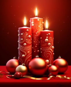 Christmas Ornate Candles