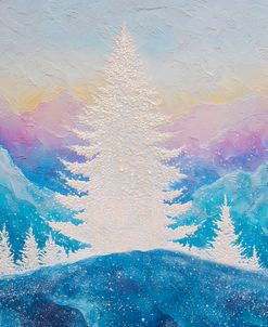 A Textured Christmas Scene