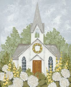 White Church in Spring