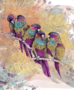 Purple Parrots