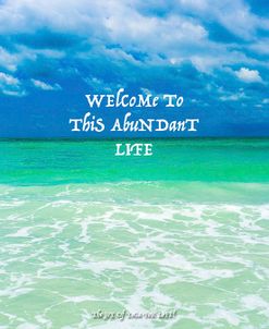 Welcome To This Abundant Life