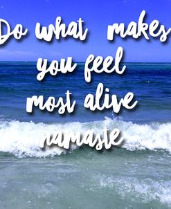 Do What Makes You Feel Most Alive