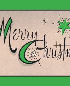 Merry Christmas Green Border