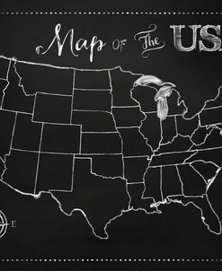 Chalkboard US Map