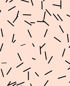 Angel Pink Black Matchstick Confetti