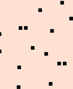 Angel Pink Black Squares Confetti