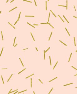 Angel Pink Golden Matchstick Confetti