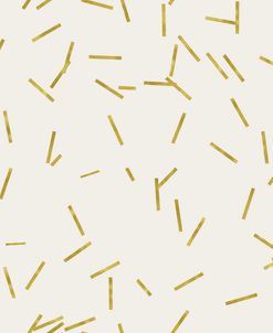 Light Cream Golden Matchstick Confetti