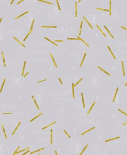 Grey Linen Golden Matchstick Confetti