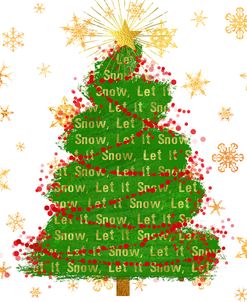 Let It Snow Christmas Tree