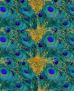 Gold Speckled Peacock Pattern