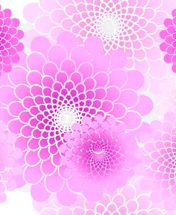 Spiral Flowers Pattern Pink