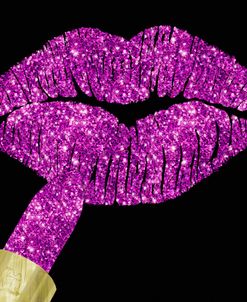 Purple Glitter Lipstick