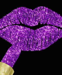 Purple Glitter Lipstick