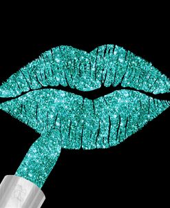 Aqua Glitter Lipstick