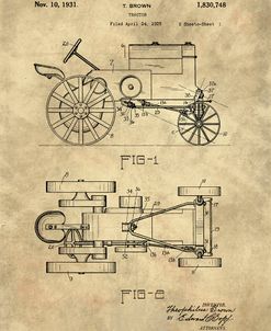 Tractor Blueprint – Industrial Farmhouse
