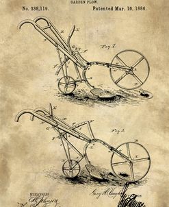 Garden Plow Blueprint Industrial Farmhouse