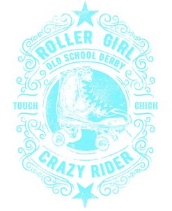 Roller Girl Aqua Tee