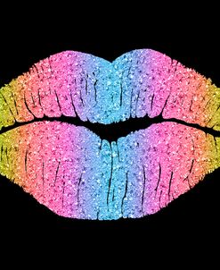 Rainbow Kissing Lips