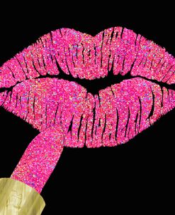 Iridescent Glitter Kiss Hot Pink