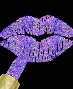 Iridescent Glitter Kiss Lavender