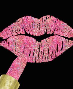 Iridescent Glitter Kiss Pink