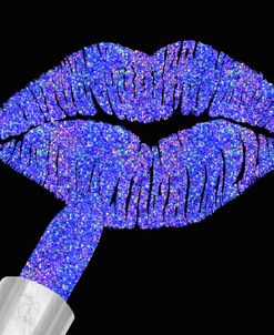 Iridescent Glitter Lips Purple