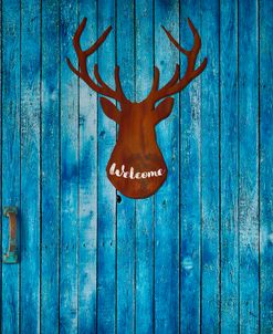 Old Door and Stag Welcome