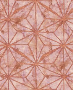 Rosegold Metal Marble Abstract North Star
