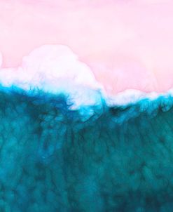 Pink Beach Teal Water