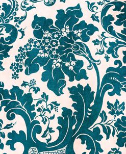 Teal Damask