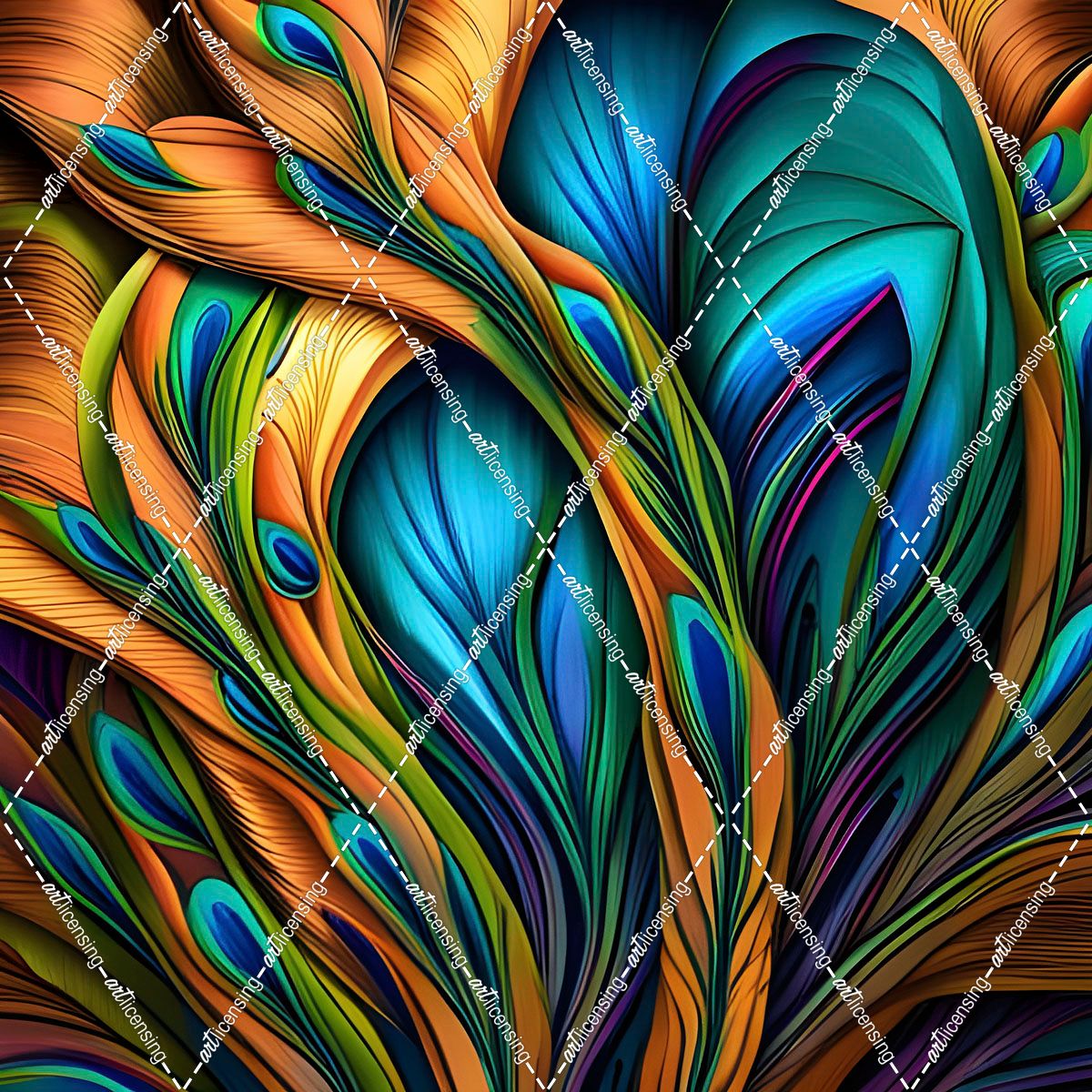 Peacock Abstract