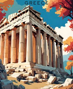 The Parthenon Travel Poster