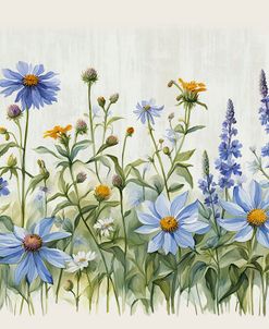 Wildflower Morning In Blue