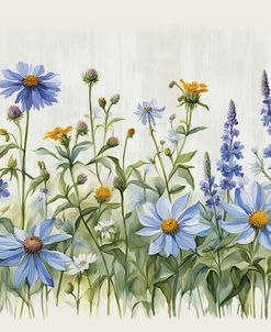 Wildflower Morning In Blue