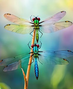 Double Dragonflies
