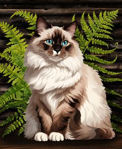 Portrait Of A Ragdoll Cat