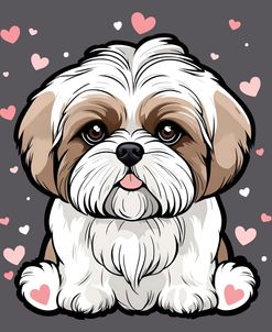 Shih Tzu Surrounded With Love