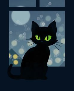 Black Cat At Midnight