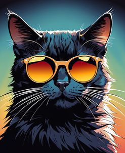 Rainbow Boy Black Cat