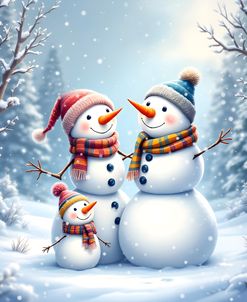 Snowman Family Time