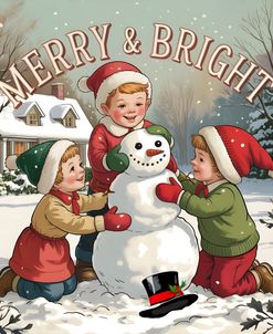 Merry & Bright Holiday Snowman