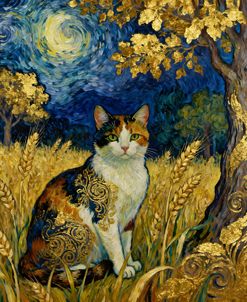 Golden Impasto Calico