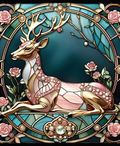 Stained Glass Deer